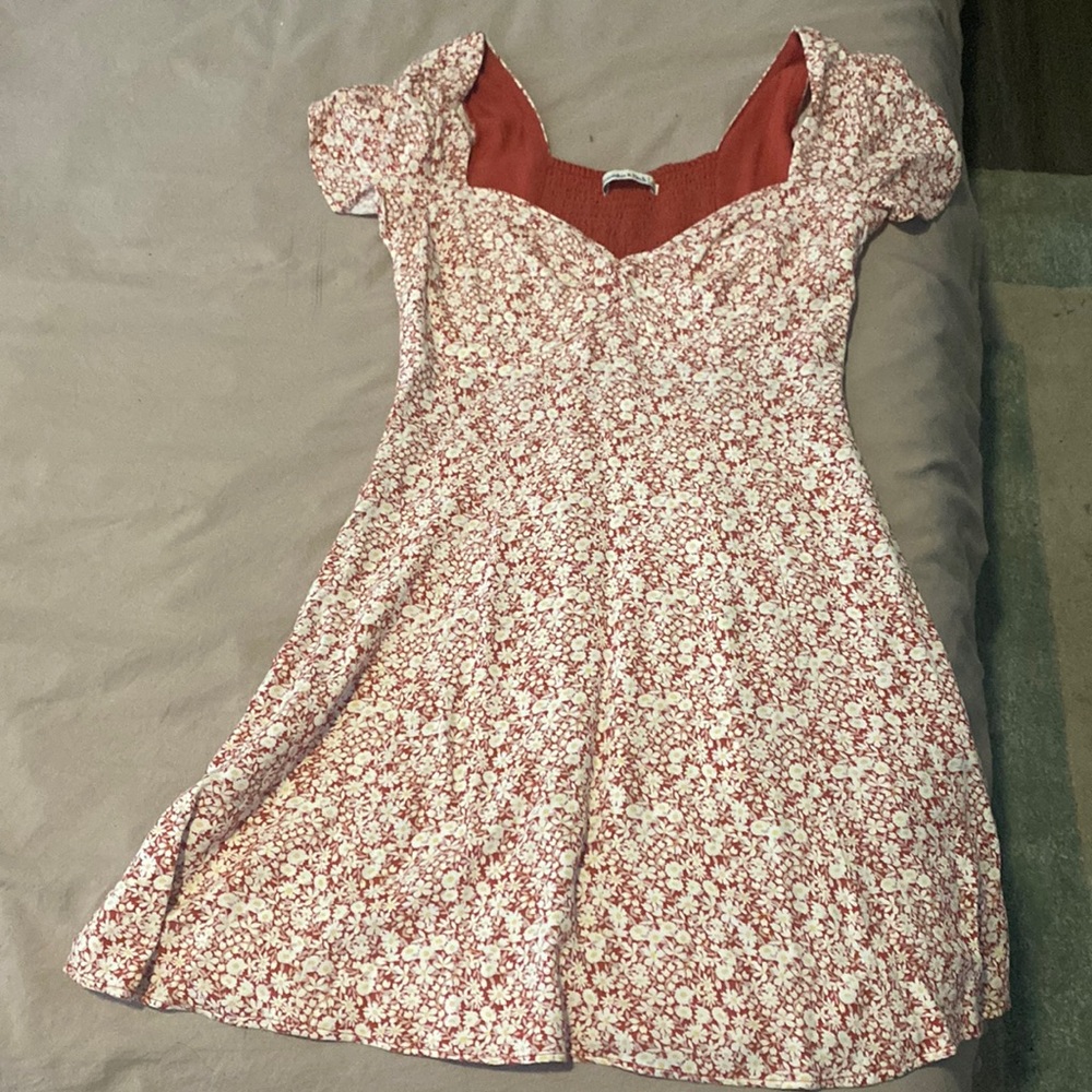Floral Knot-Front Mini Dress